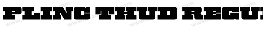 Plinc Thud Regular字体转换